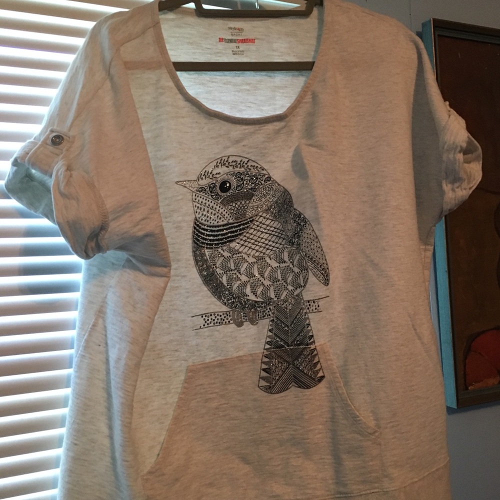 Sparkly bird light sweatshirt